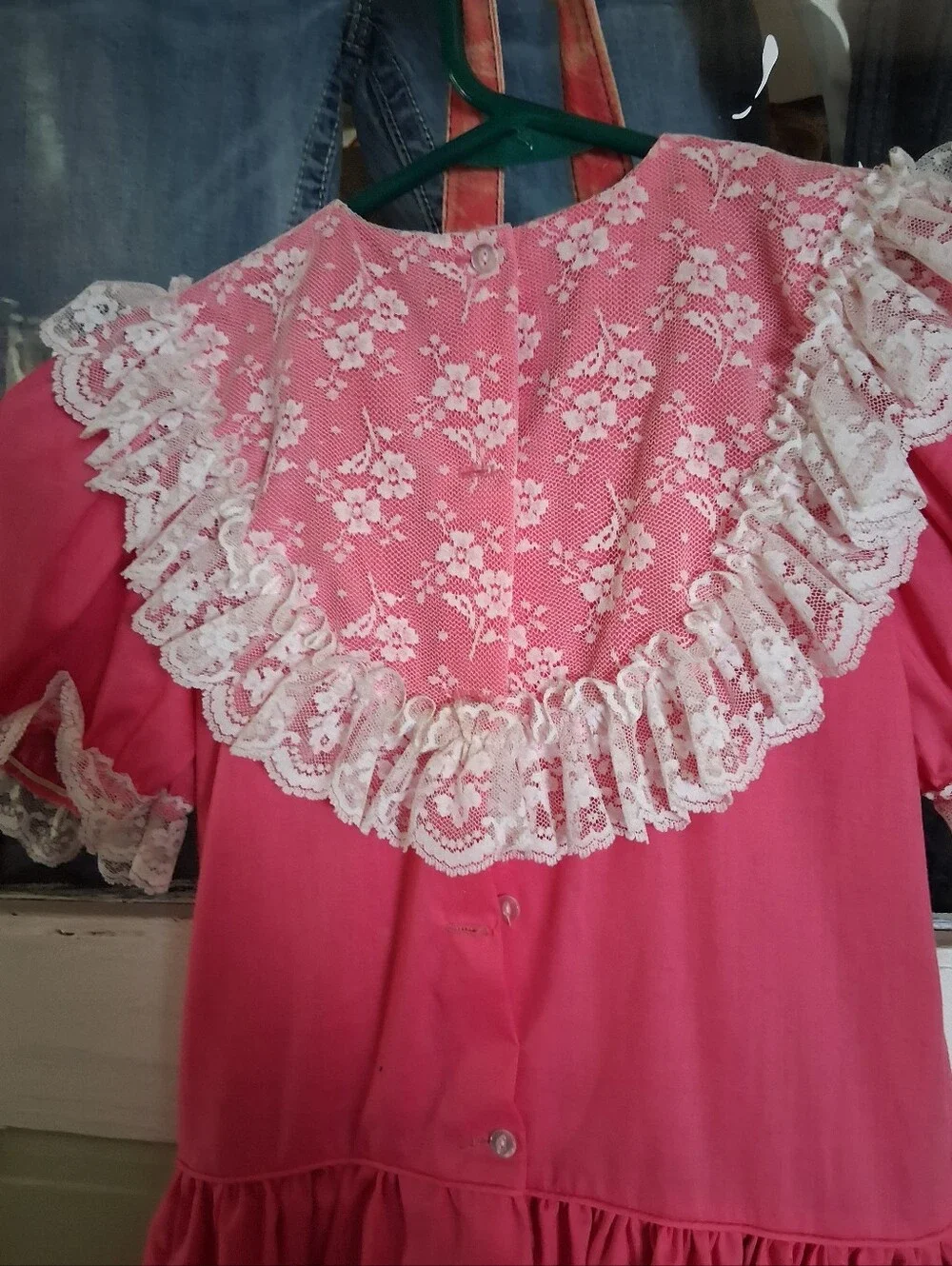 Ralph Lauren Pink Lace Overlay Dress